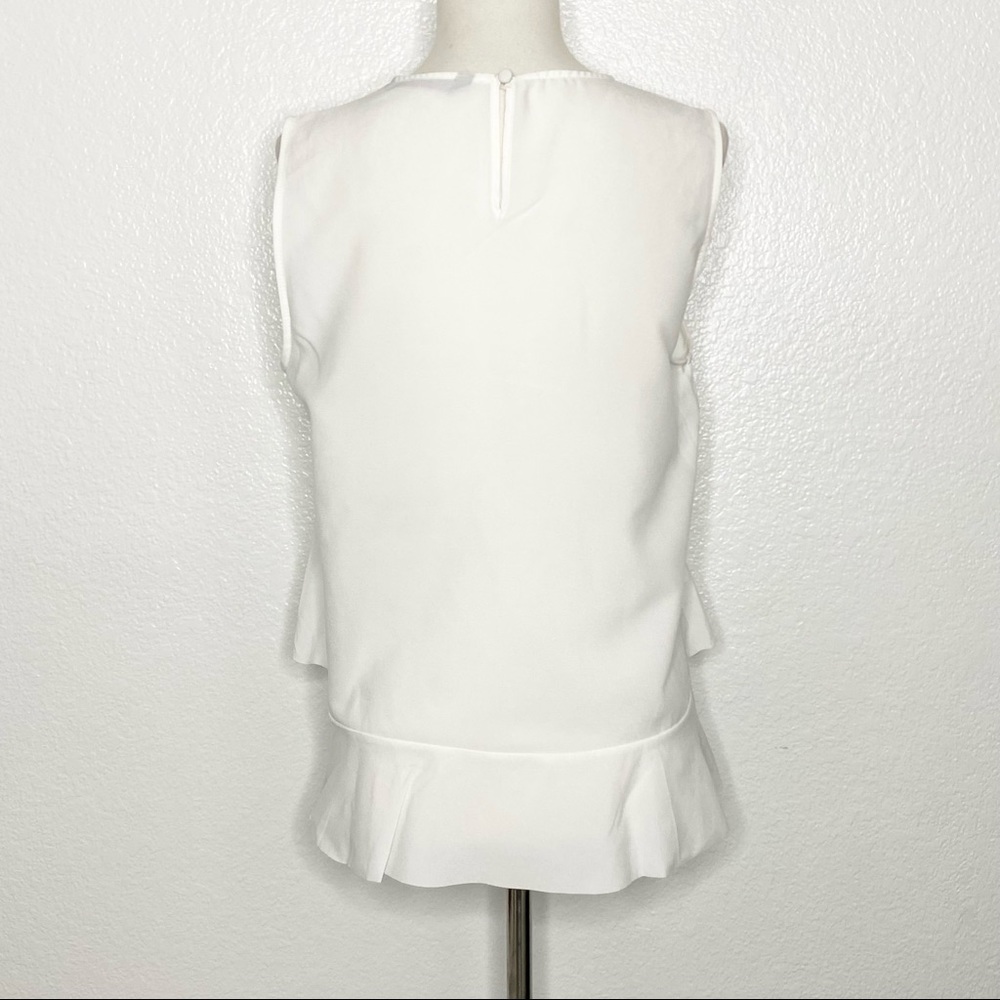 ZARA Basic White Flowy Blouse - Picture 2 of 4